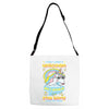5  unicorn stab idiots Adjustable Strap Totes