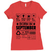 Born In September Ladies Fitted T-Shirt