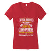 grumpy old crane operator Women's V-Neck T-Shirt