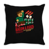 all the bacon and eggs Throw Pillow