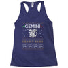 santa gemini christmas ugly t shirts Racerback Tank