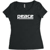 peace drum new Women's Triblend Scoop T-shirt