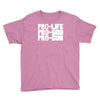 pro life, pro god, pro gun Youth Tee