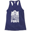 training to unlock my titan form Racerback Tank