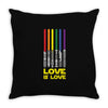 Lightsaber Rainbow Throw Pillow