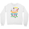 caring for animals isn't what i do it's who i am Crewneck Sweatshirt