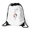 Peek a Boo with Pocket Baby Boy Drawstring Bags