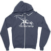 t rex hates push ups Zipper Hoodie