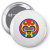 lucha libre    yellow Pin-back button