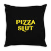 pizza slut funny diet gym workout new Throw Pillow