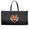 tiger bow tie Weekender Totes