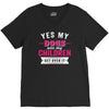 yes dogs are my children. get over it V-Neck Tee