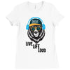 Live Life Loud Brklyn Ladies Fitted T-Shirt