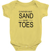 id rather have sand in my toes Baby Bodysuit