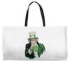 st patricks day  uncle sam Weekender Totes