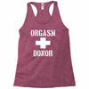 orgasm donor funny Racerback Tank