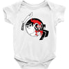 samurai jack and aku yin yang Baby Onesie