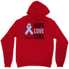 hope love cure stomach cancer awareness Unisex Hoodie