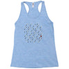 guns and swords and tacos Racerback Tank