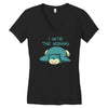 i hate the morning Women's V-Neck T-Shirt