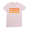 pumpkin pumpkin pumpkin Ladies Fitted T-Shirt