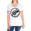 bass guitar Ladies Curvy T-Shirt