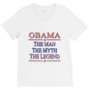 obama   the man   the myth   the legen V-Neck Tee