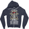I'm A Veteran Dad T Shirt Zipper Hoodie