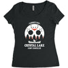 crystal lake camp counselor Women's Triblend Scoop T-shirt