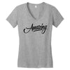 amazing 3 Women's V-Neck T-Shirt