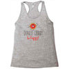 donut worry, be happy Racerback Tank
