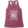 vintage made in 1967 perfectly aged a living legend Racerback Tank