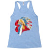chief many feathers Racerback Tank