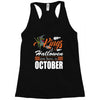 Halloween Kings Are Born In October Racerback Tank