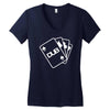 pokercards Women's V-Neck T-Shirt