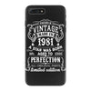 Vintage 1981 iPhone 7 Plus Case