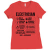 Electrician Ladies Fitted T-Shirt