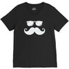 hipster glasses and moustache V-Neck Tee
