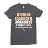 Uterine Cancer Awareness I Wear Peach For Some Special To Me Ladies Fitted T-Shirt