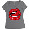 sexy lips Women's Triblend Scoop T-shirt