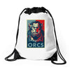 for the orcs Drawstring Bags