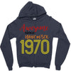 awesome since november 1970 Zipper Hoodie