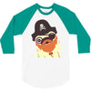 pug in a crew 3/4 Sleeve Shirt