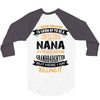 Super Cool Nana Of A Freaking Awesome Granddaughter 3/4 Sleeve Shirt