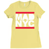 mad nyc new york city run fashion baseball jersey Ladies Fitted T-Shirt