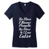 i love cats girls Women's V-Neck T-Shirt
