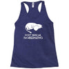 retro hippo cartoon anime classic Racerback Tank