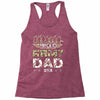 proud army dad 5 Racerback Tank
