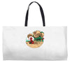 an amazing sand castle Weekender Totes