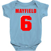 baker mayfield new jersey number Baby Bodysuit